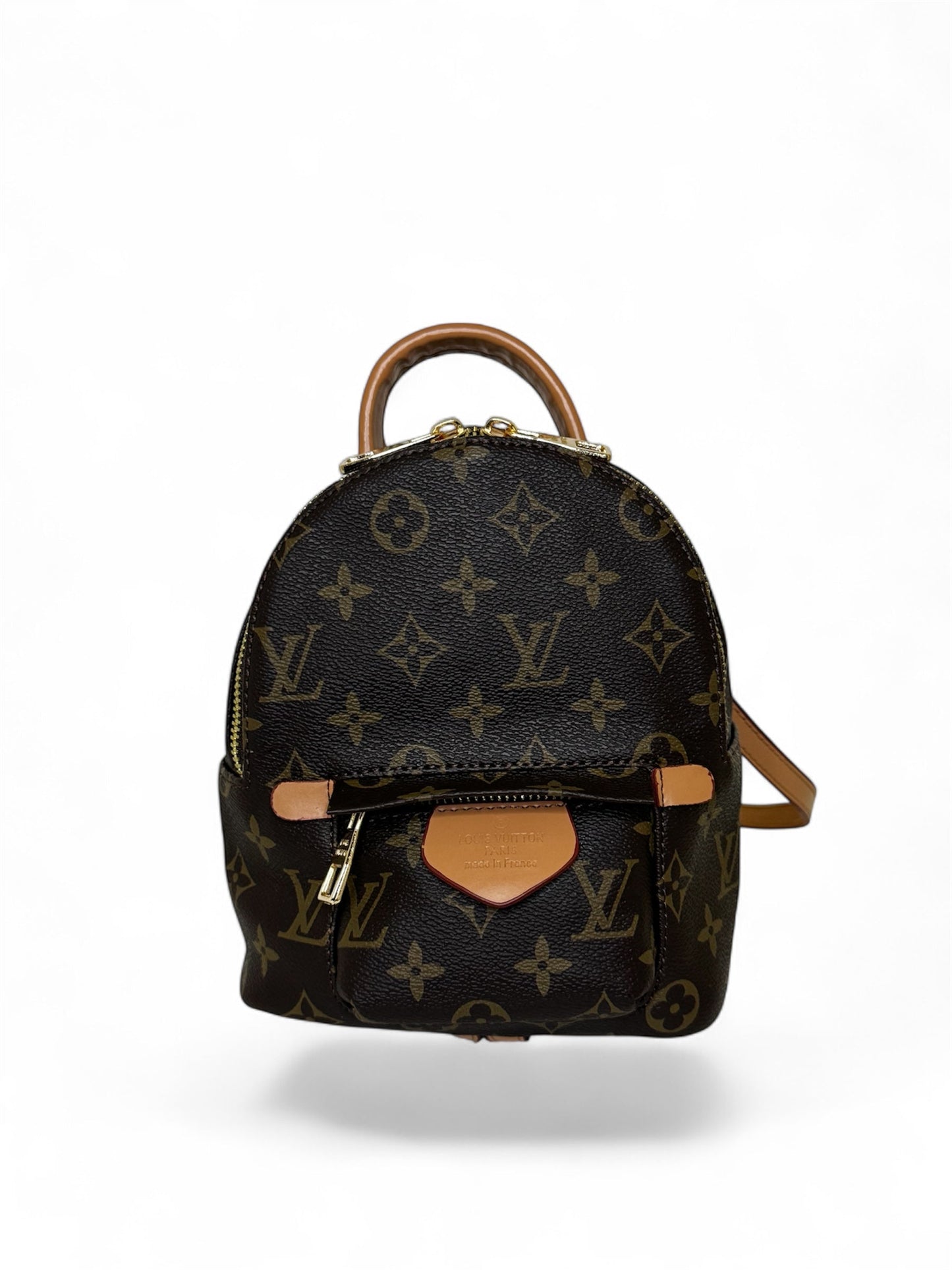 Rucksack Damen trendig & elegant in der Farbe Braun Mini