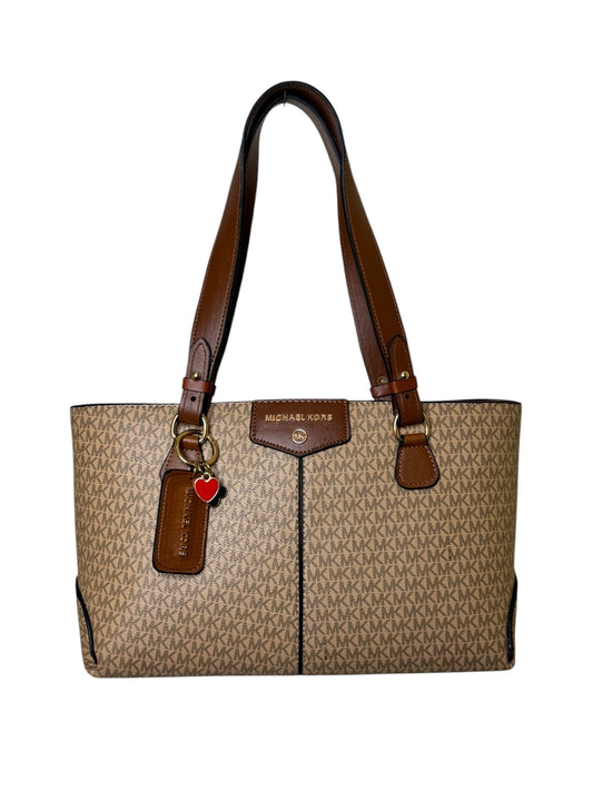 Damen Handtasche trendig & elegant in der Farbe Beige/Braun
