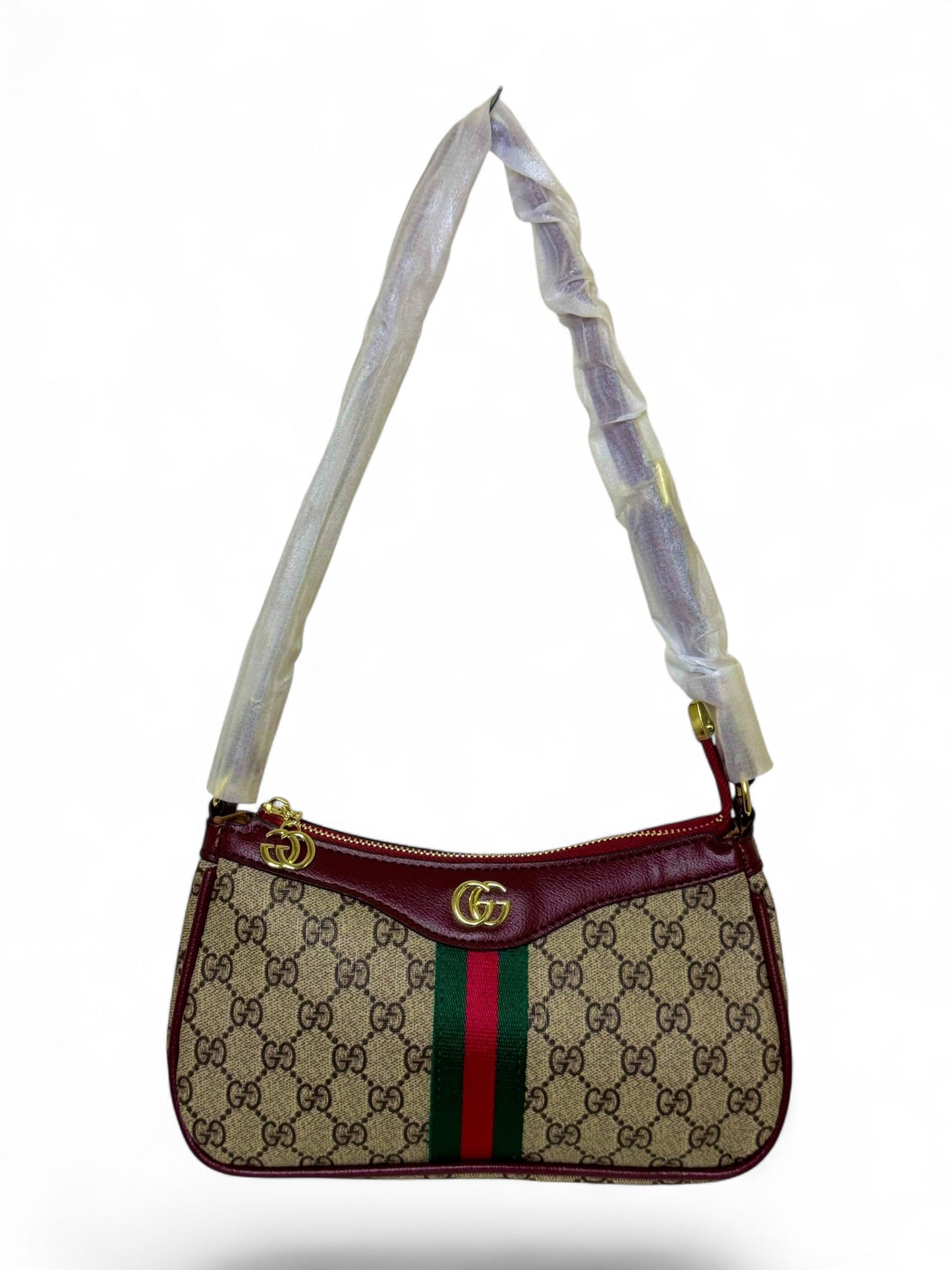Damen Handtasche trendig & elegant in der Farbe Weinrot