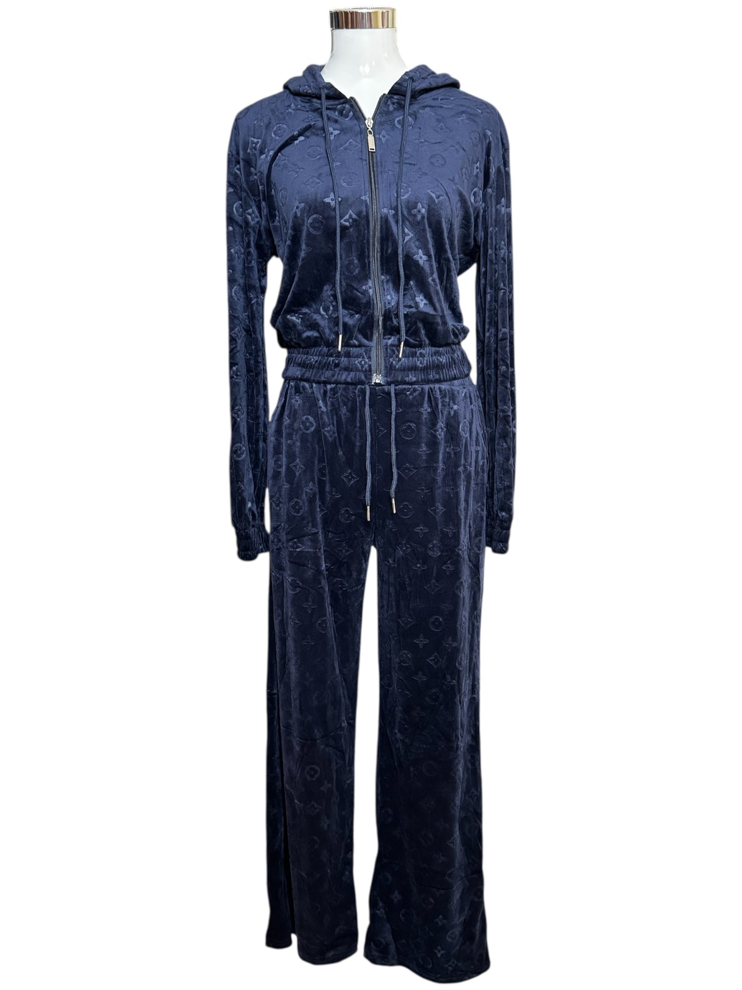 Damen Zweiteiler Set Trendig & Elegant in der Farbe Dunkelblau