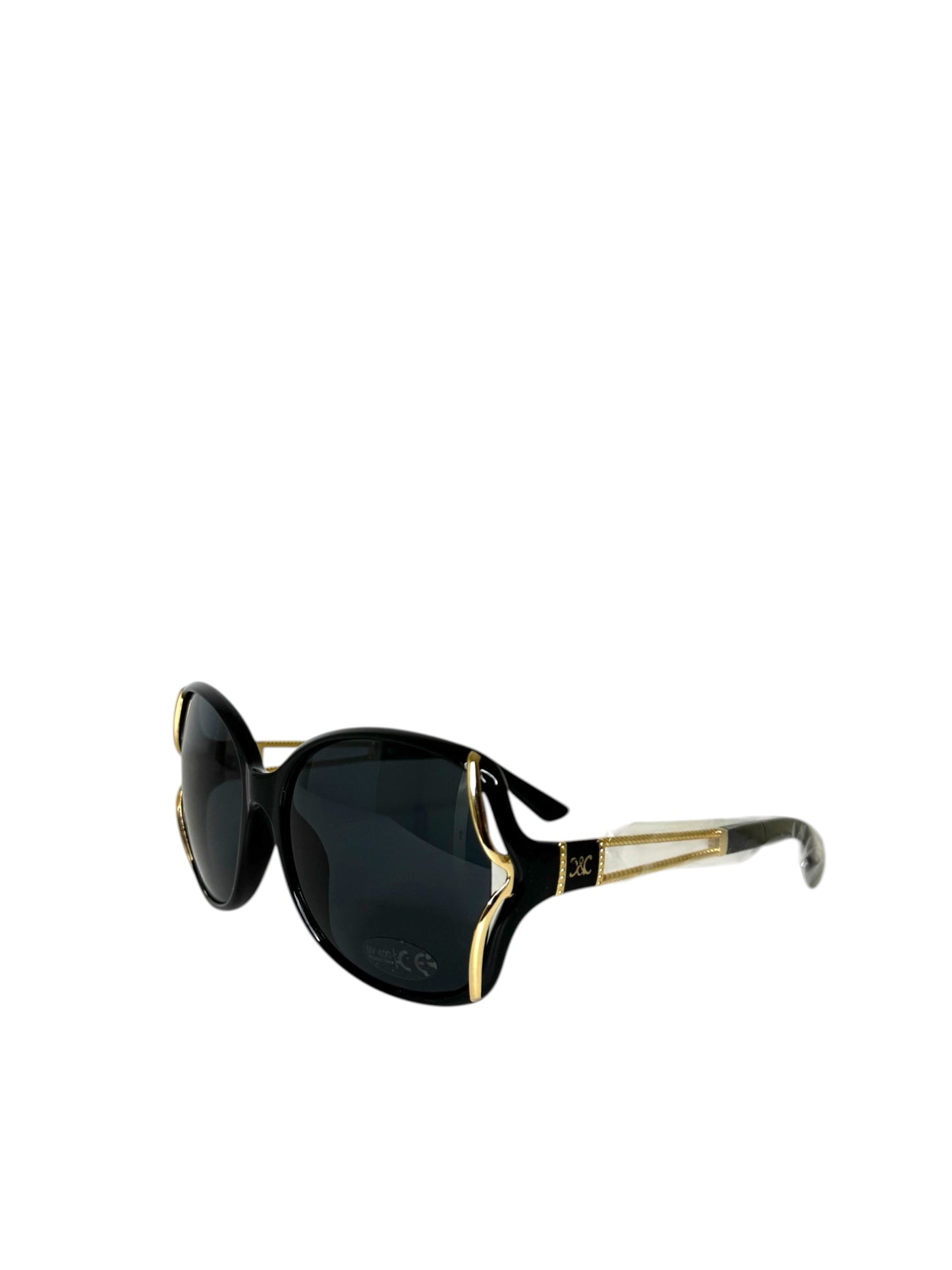 Damen Sonnenbrille trendig & elegant in der Farbe Schwarz