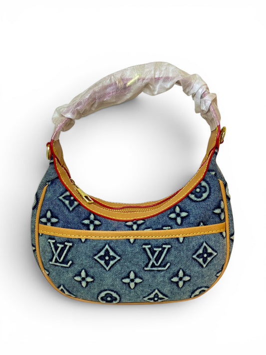 Damen Handtasche trendig & elegant in der Farbe Braun/Jeans