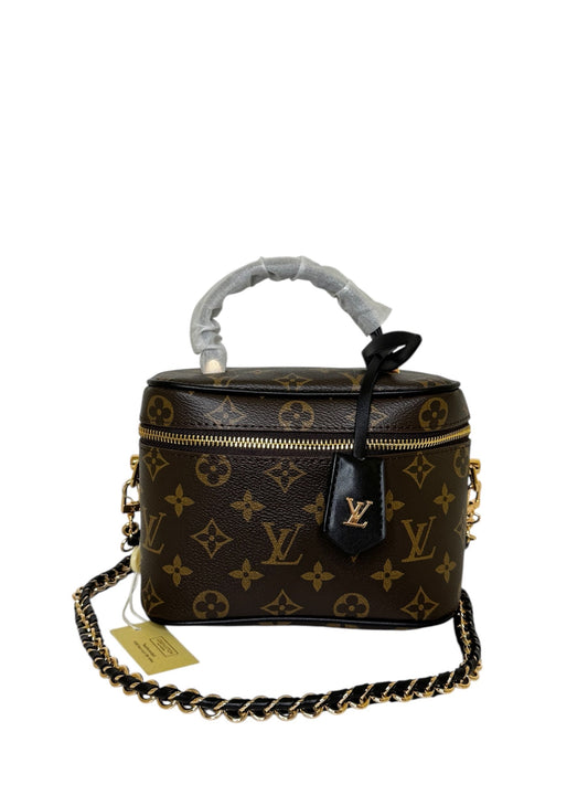 Damen Kosmetiktasche trendig & elegant in der Farbe Braun