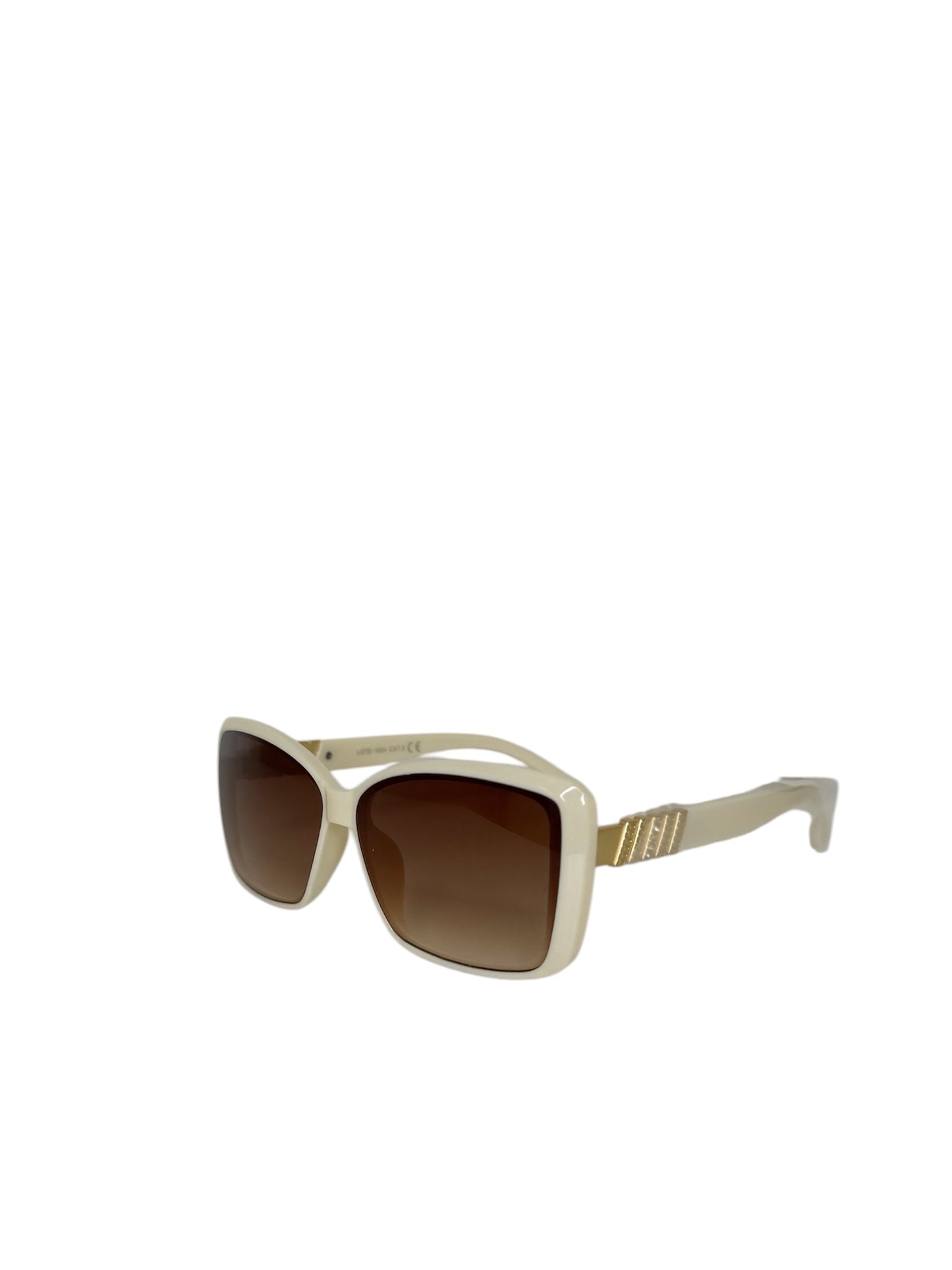 Damen Sonnenbrille trendig & elegant in der Farbe Beige