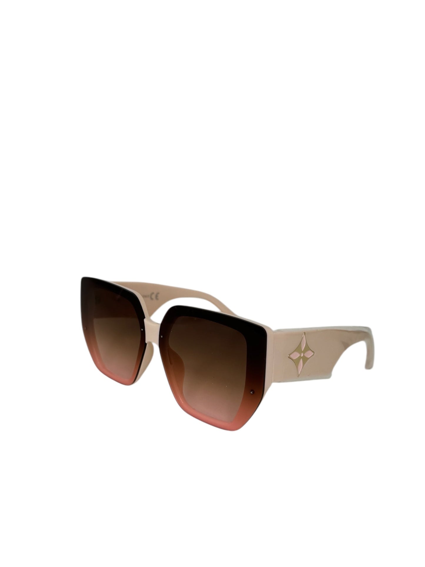 Damen Sonnenbrille trendig & elegant in der Farbe Rosa