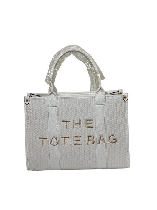 Damen Handtasche trendig & elegant in der Farbe Weiß/Rose