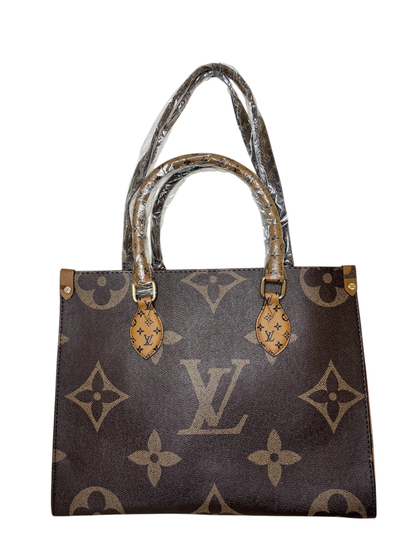 Damen Handtasche trendig & elegant in der Farbe Braun/Hellbraun