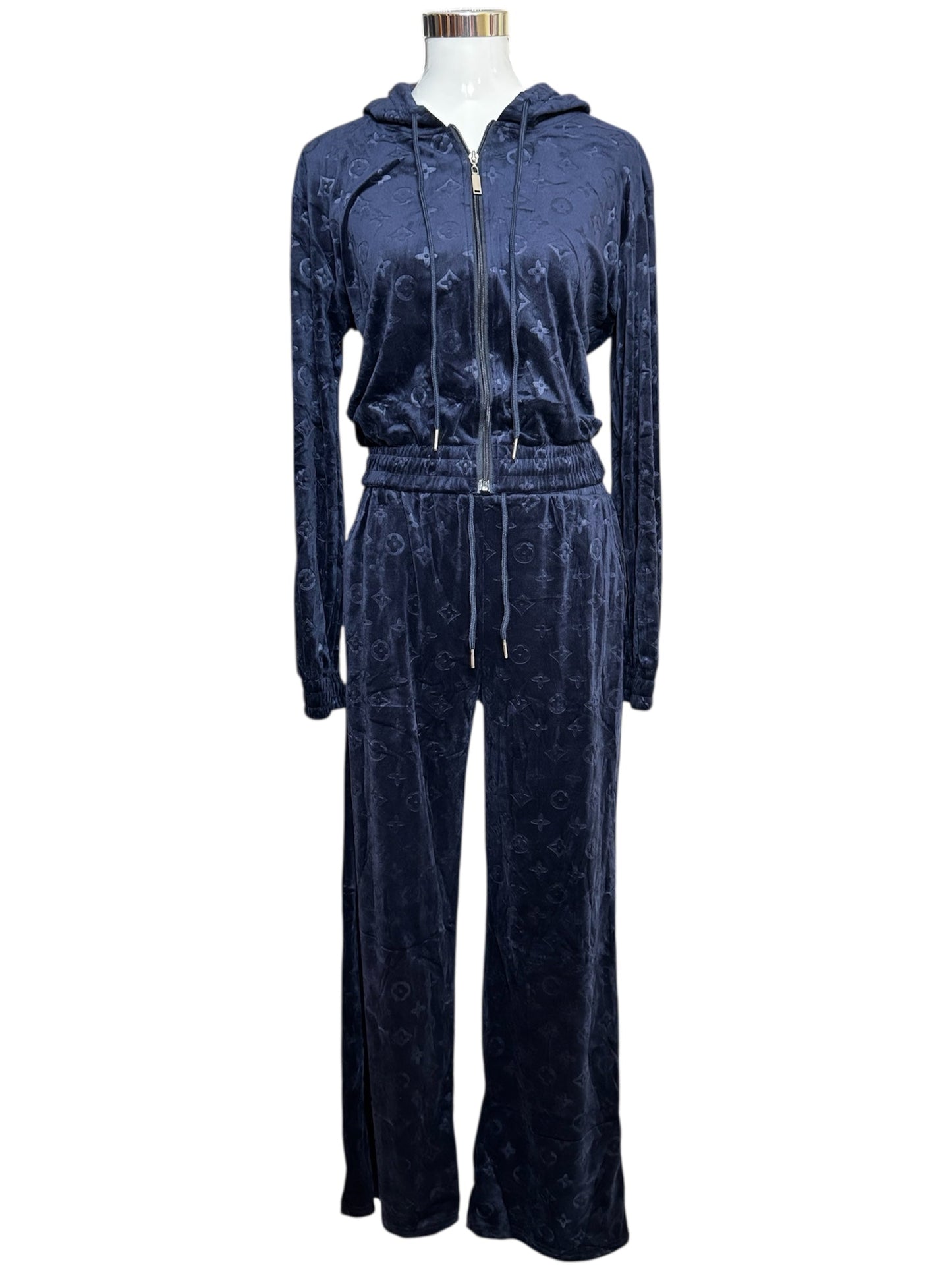 Damen Zweiteiler Set Trendig & Elegant in der Farbe Dunkelblau