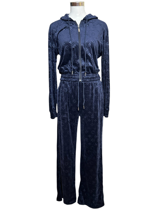Damen Zweiteiler Set Trendig & Elegant in der Farbe Dunkelblau