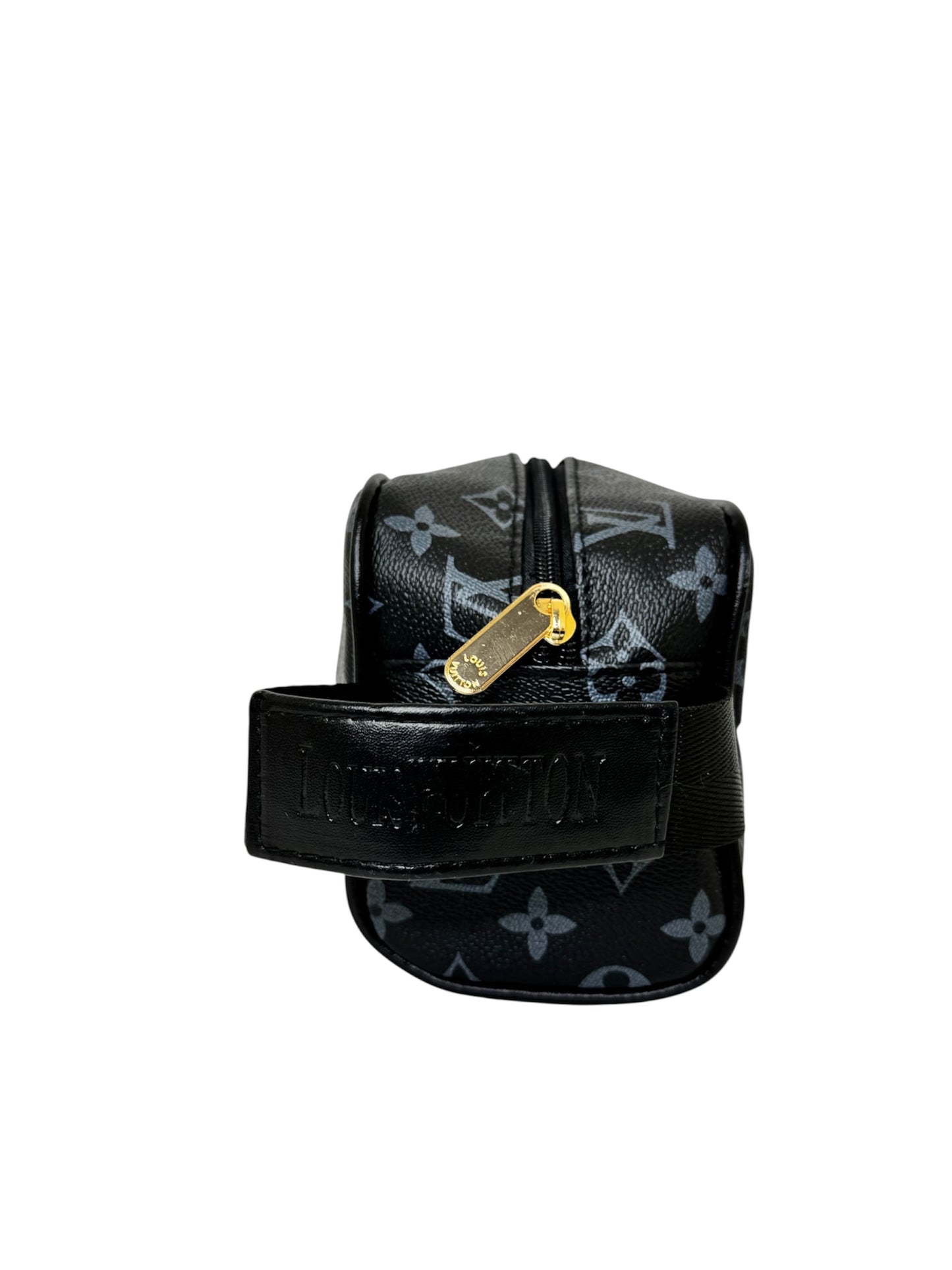Kosmetiktasche trendig & elegant in der Farbe Schwarz/Grau
