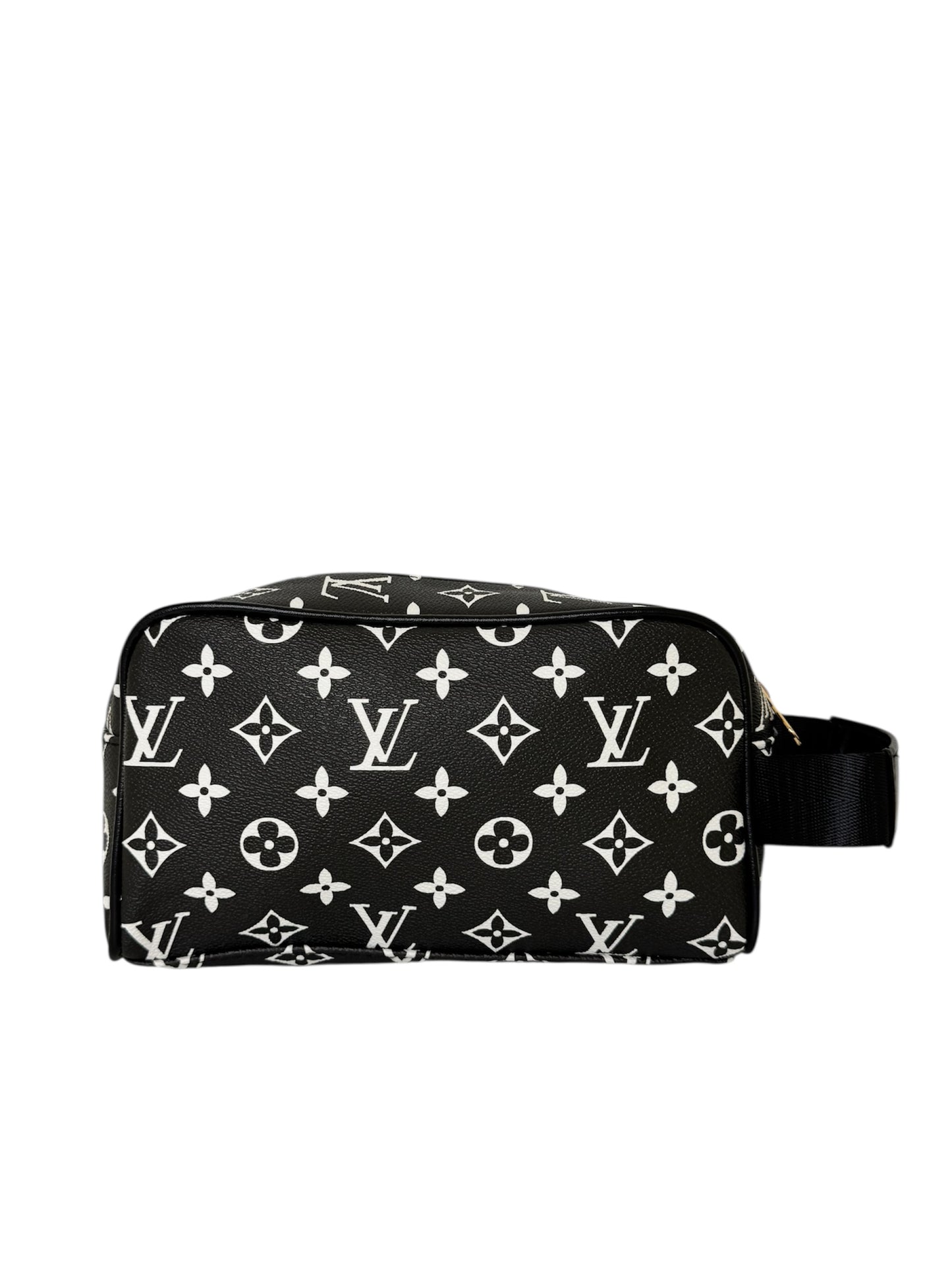 Kosmetiktasche trendig & elegant in der Farbe Schwarz/Weiß