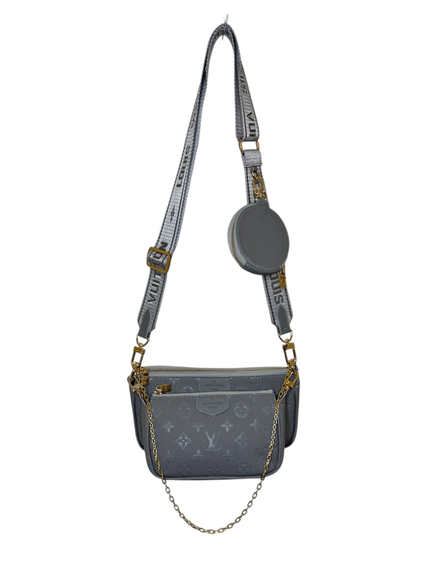Crossbody Bag. Set 3.-Teilig Damen Umhängetasche in der Farbe Grau