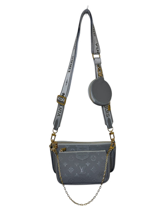 Crossbody Bag. Set 3.-Teilig Damen Umhängetasche in der Farbe Grau