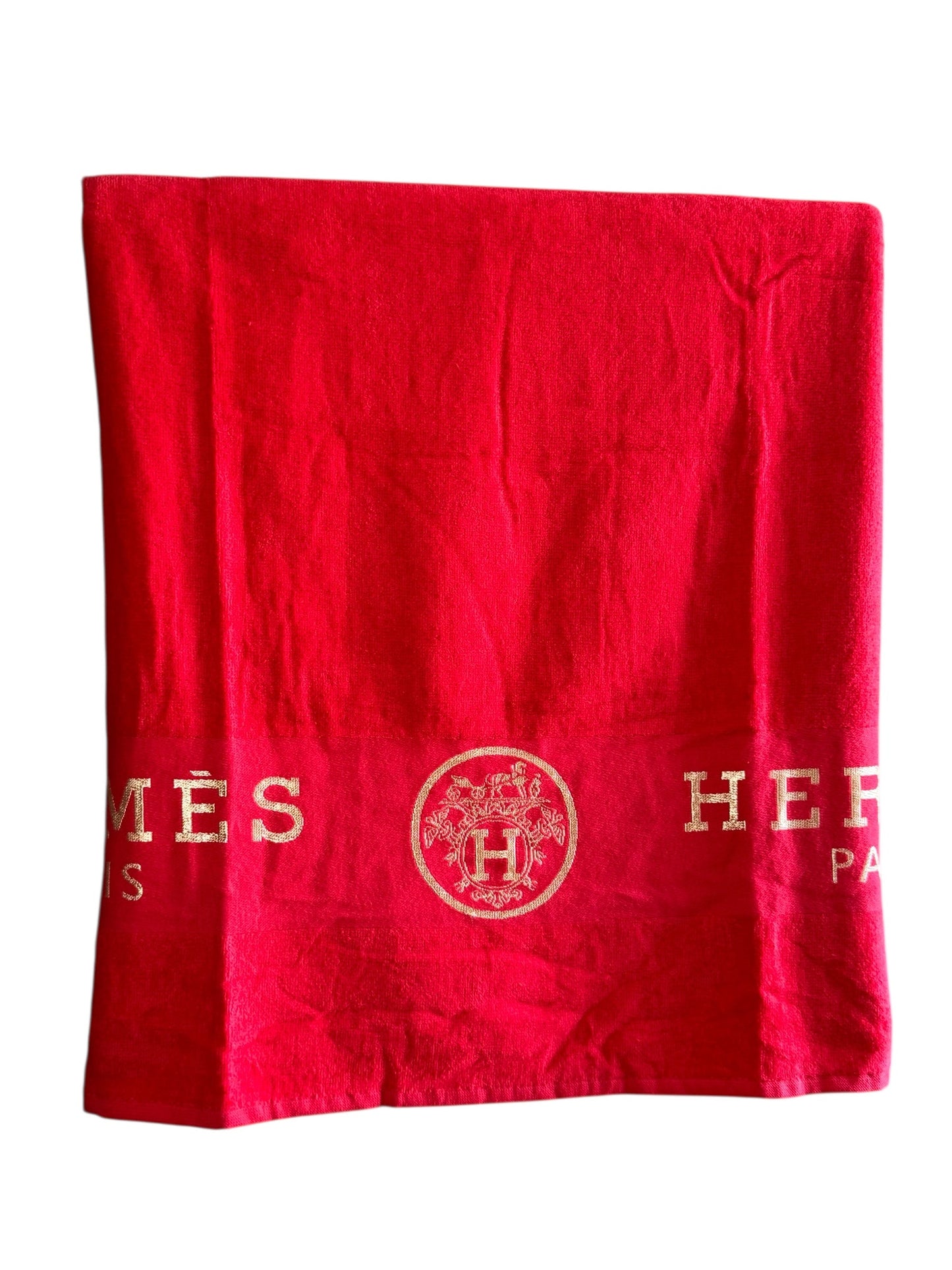 Strand/Handtuch im modischen Design in der Farbe Rot