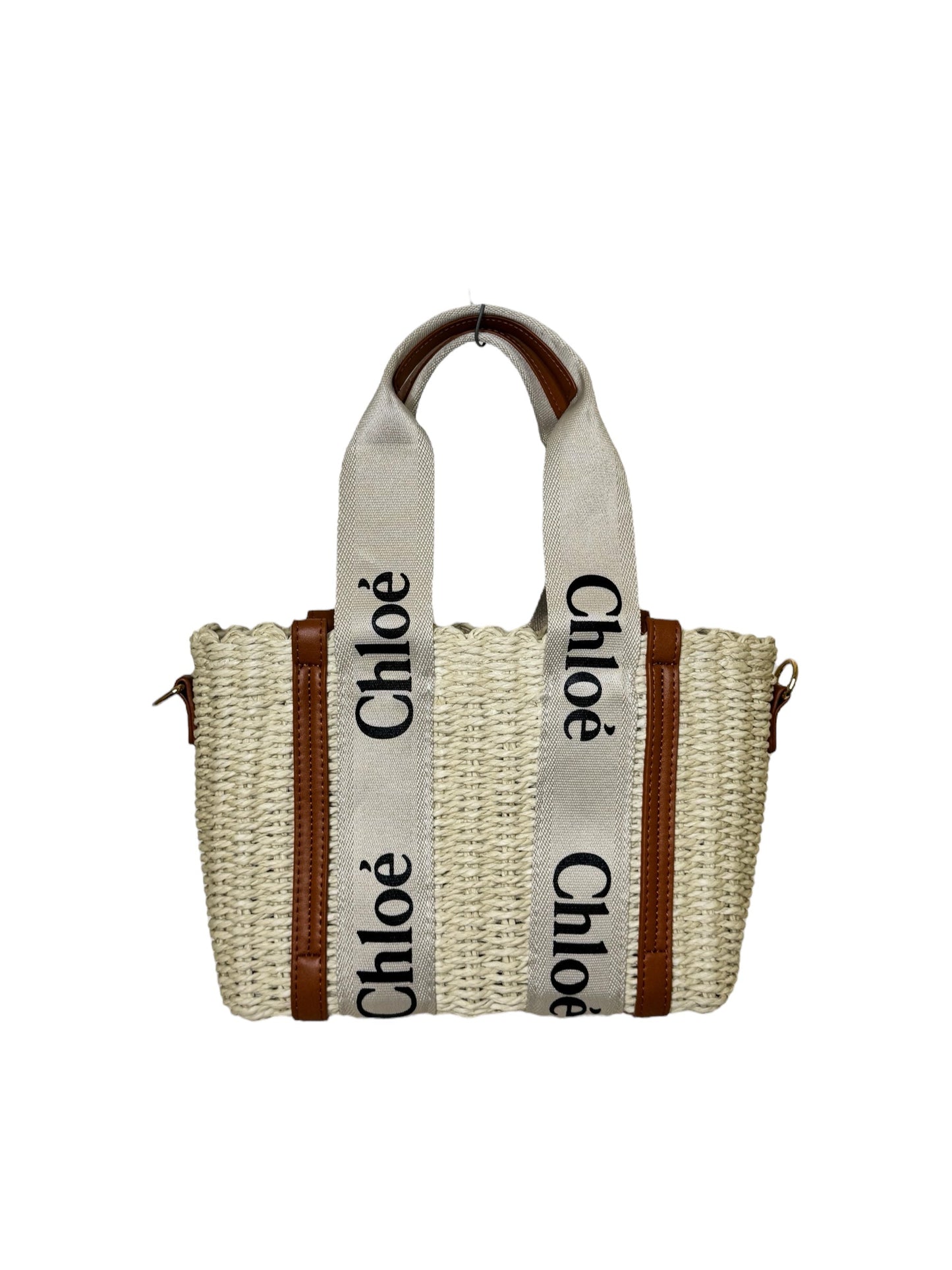 Damen Handtasche trendig & elegant in der Farbe Bast/Braun klein