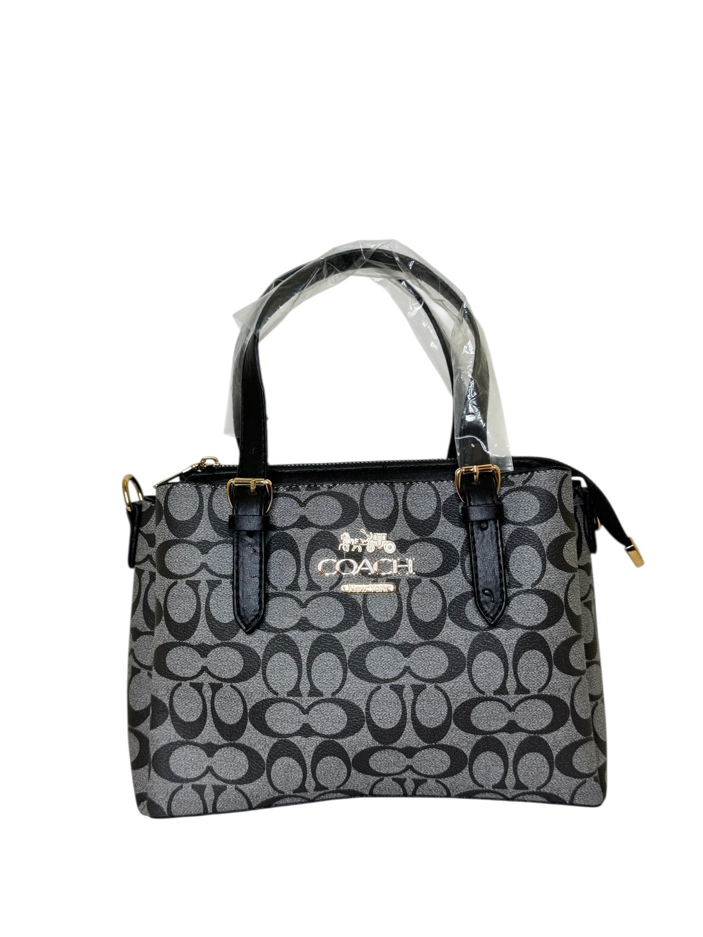 Damen Handtasche trendig & elegant in der Farbe Schwarz/Grau