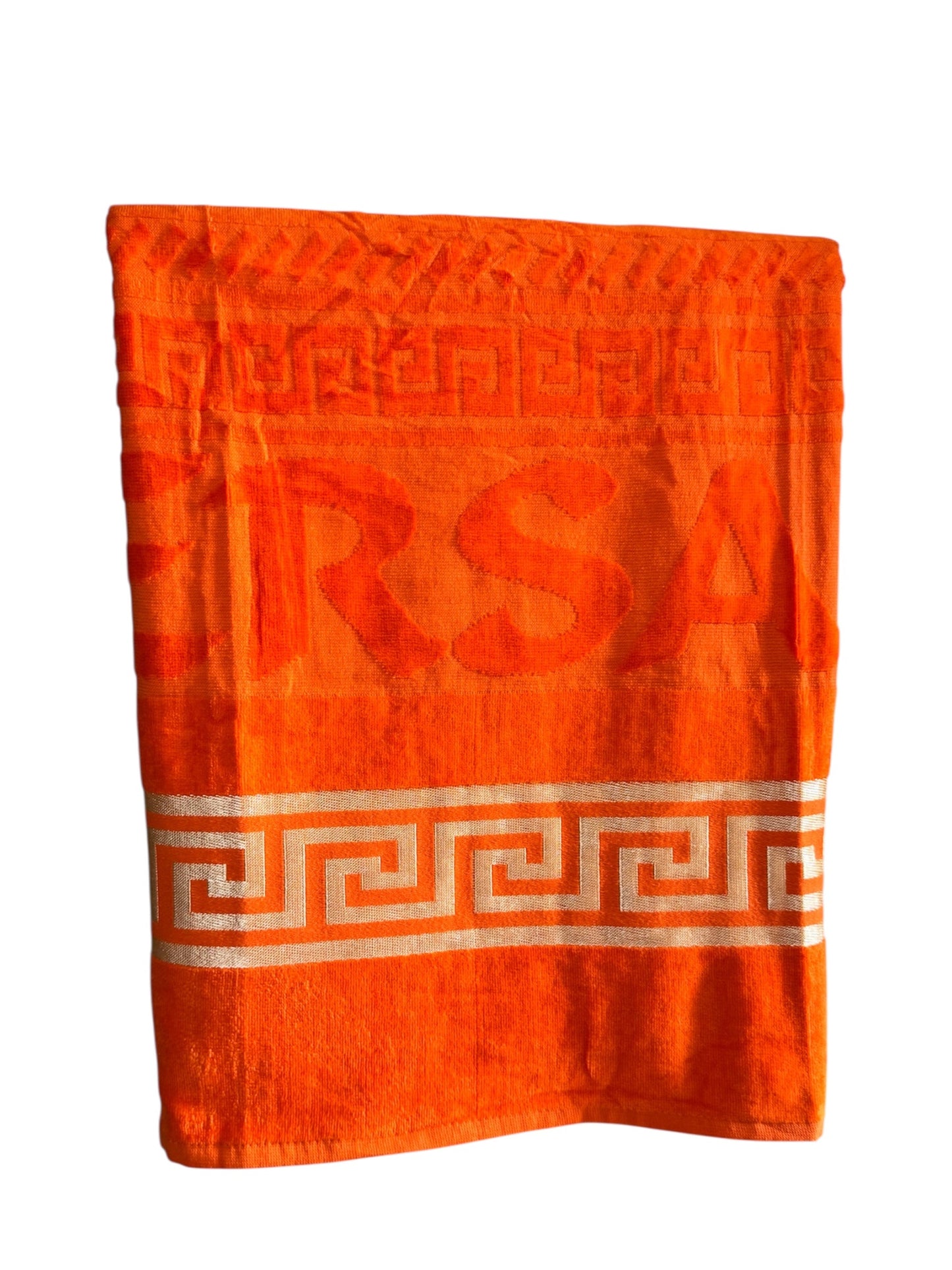 Strand/Handtuch im modischen Design in der Farbe Orange