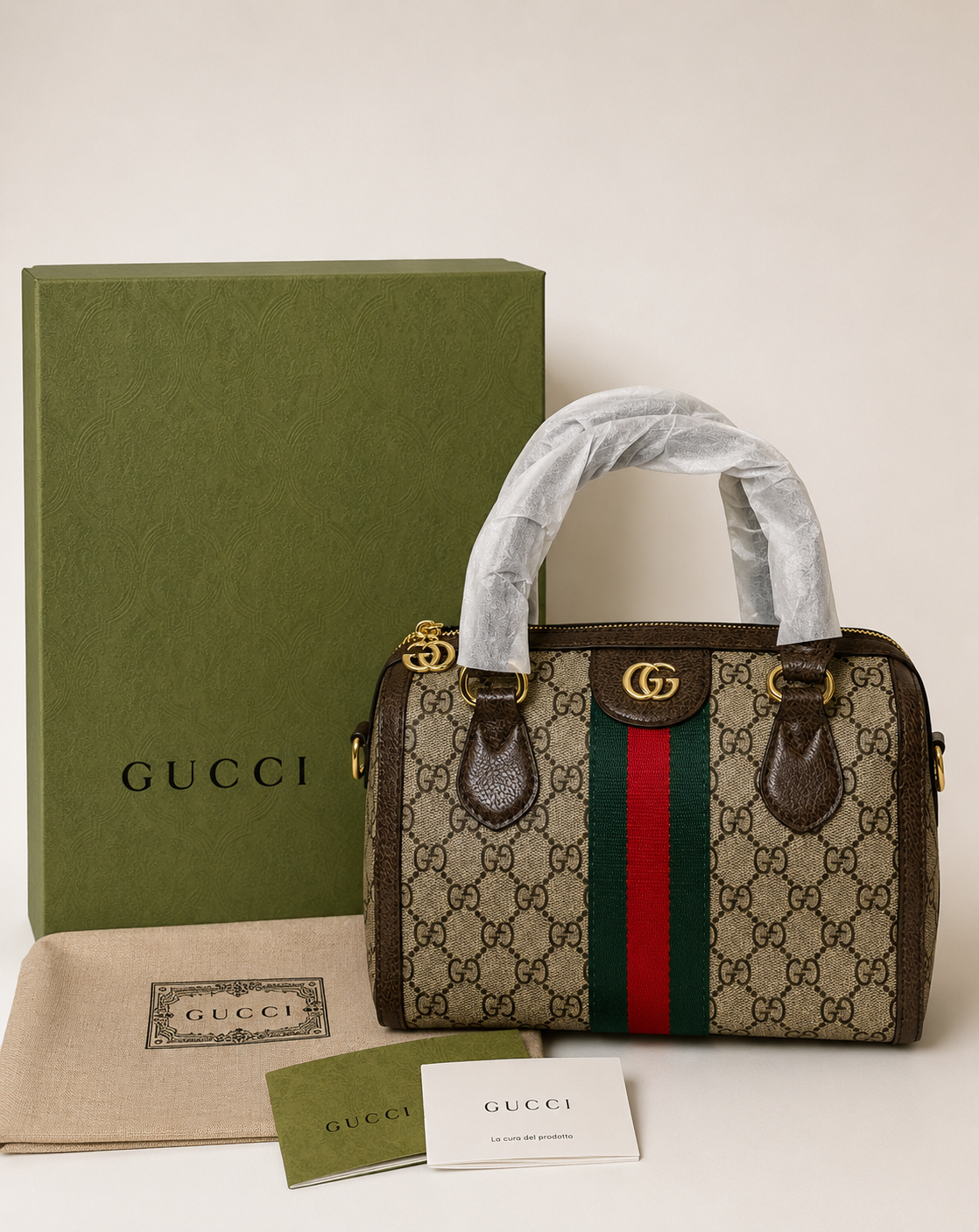 Damen Handtasche trendig & elegant in der Farbe Braun