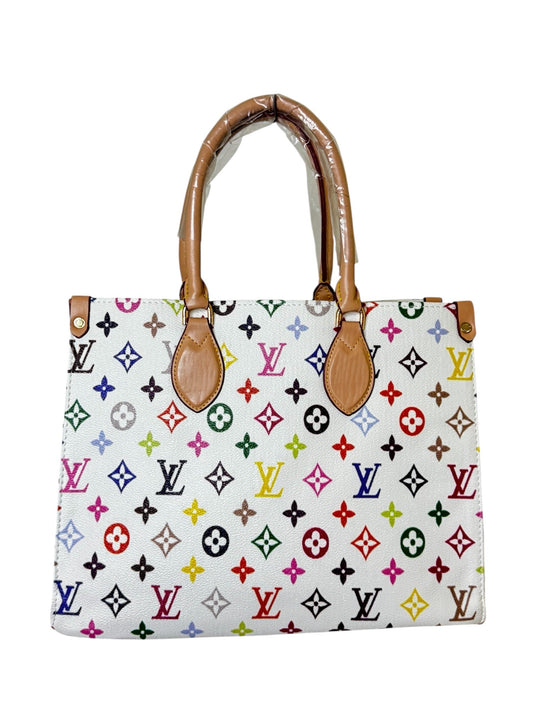 Damen Handtasche trendig & elegant in dem Farbenmix Weiß