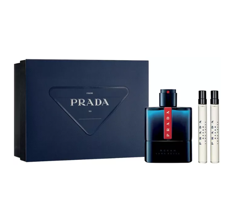 Prada Luna Rossa Ocean Eau de Toilette Herren Geschenkset 100 ml (3-teilig)