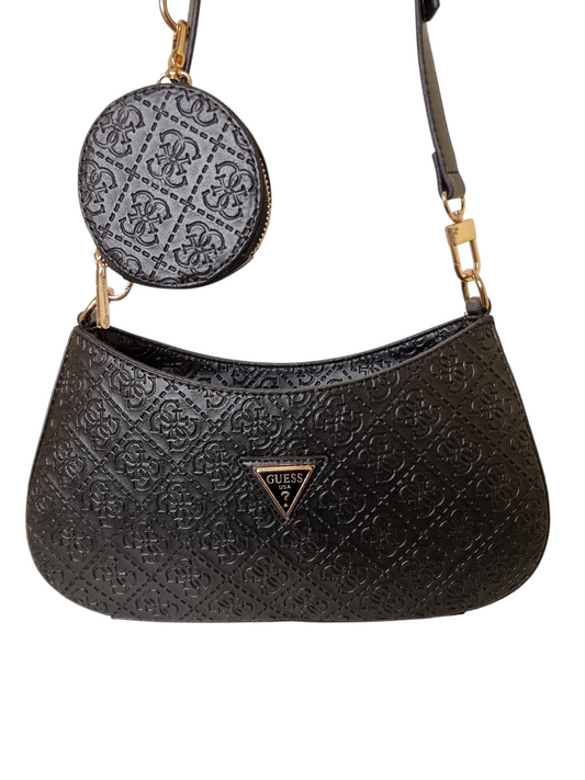 Damen Handtasche trendig & elegant in der Farbe Schwarz