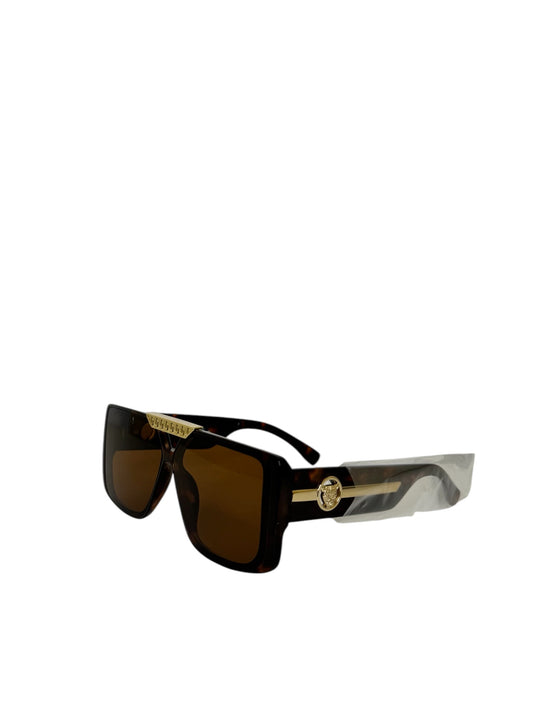 Damen Sonnenbrille trendig & elegant in der Farbe Braun
