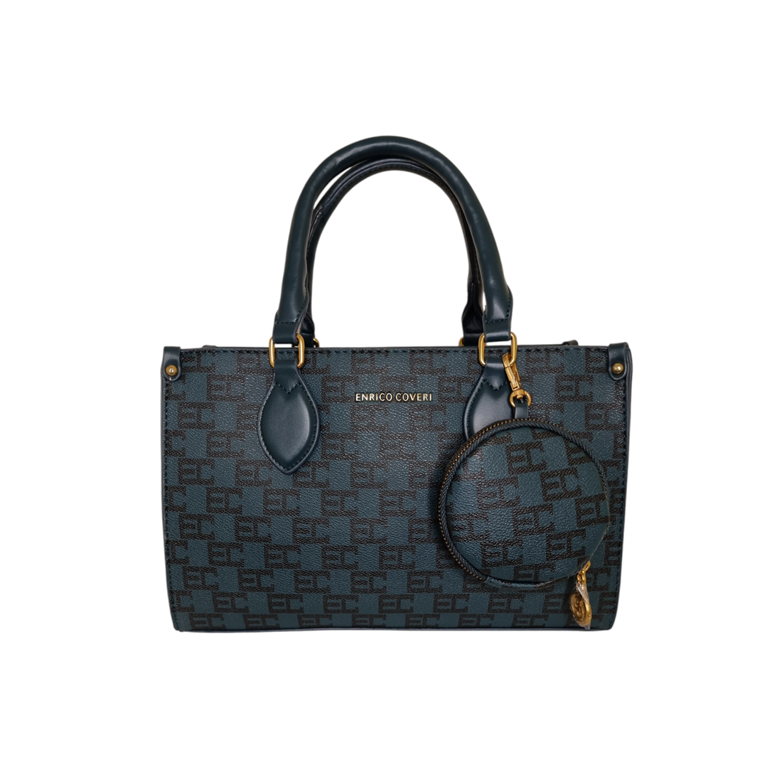 Damen Handtasche trendig & elegant in der Farbe Dunkelgrün