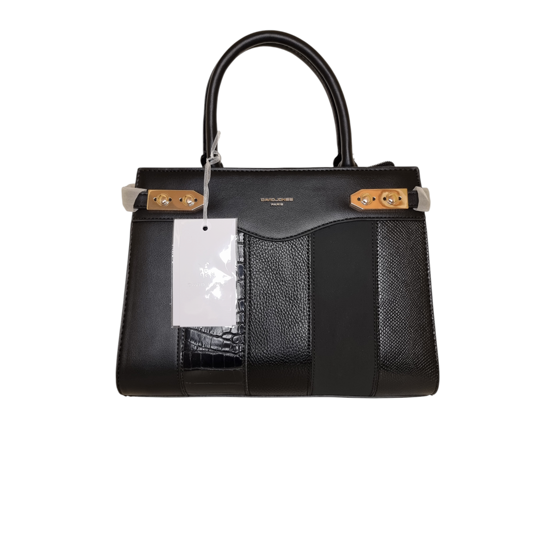Damen Handtasche trendig & elegant in der Farbe Schwarz